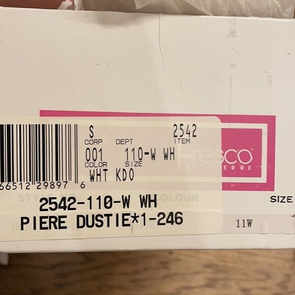 FRESCO BY PIERRE WHITE/GOLD LEOPARD WEDGE SANDALS. NEW - Picture 8 of 9